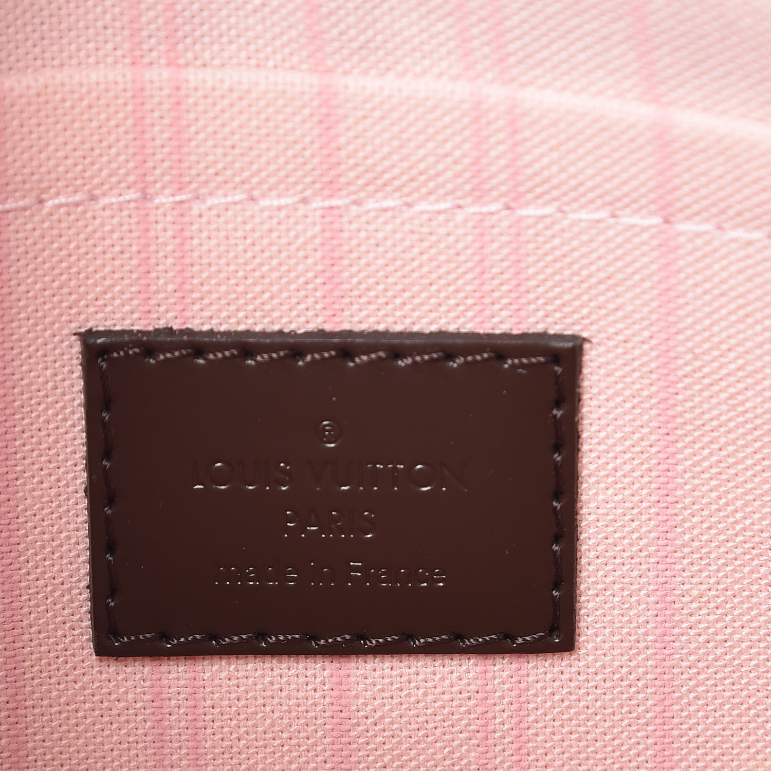 Louis Vuitton Damier Ebene Neverfull MM GM Pochette Rose Ballerine 6 of 7