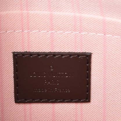 Louis Vuitton Damier Ebene Neverfull MM GM Pochette Rose Ballerine 6 of 7