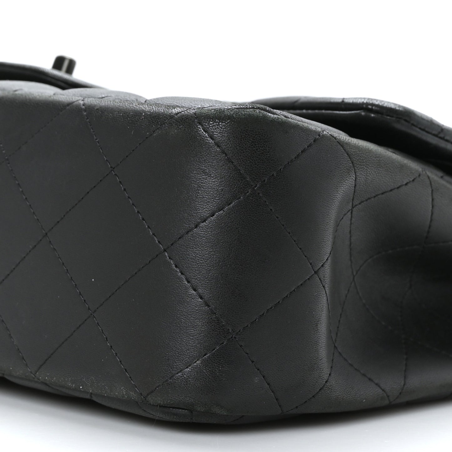 Lambskin Quilted Jumbo Double Flap So Black