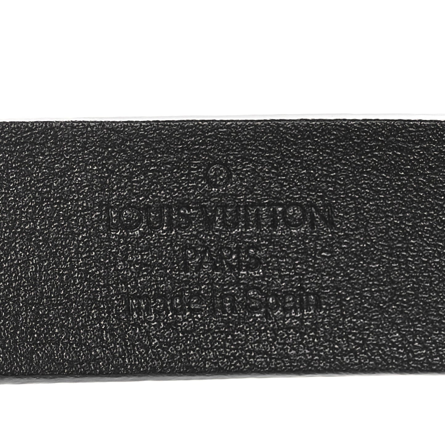 Calfskin Embossed LV Initiales 20mm Belt 75 30 Black