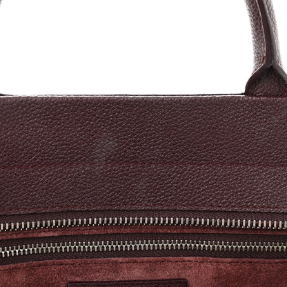 Saint Laurent Grained Calfskin Small Cabas Rive Gauche Amaranto 10 of 10