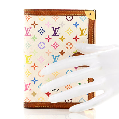 Louis Vuitton Monogram Multicolor Small Ring Agenda Cover White 2 of 9