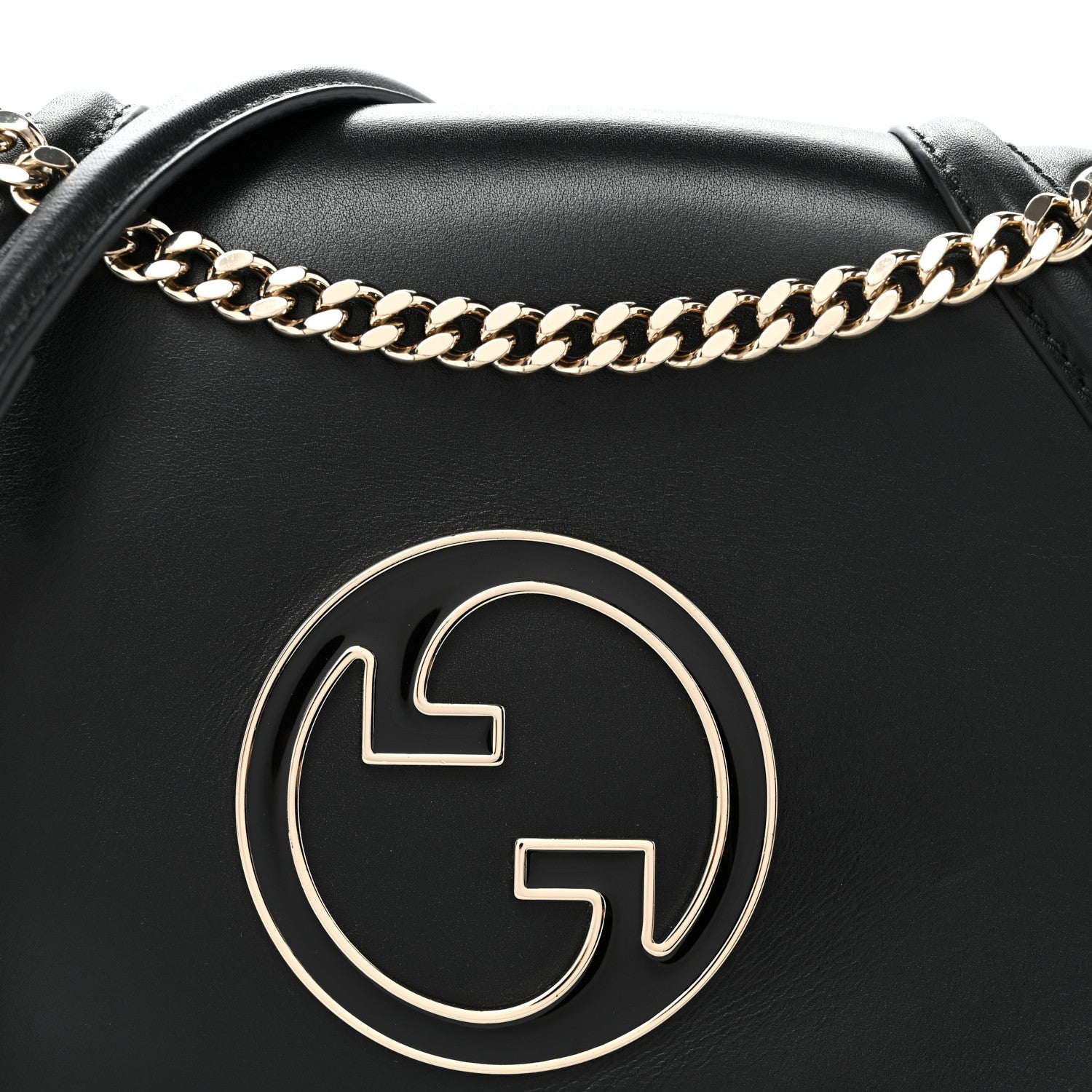 Gucci Calfskin Blondie Medium Shoulder Bag Black 8 of 10