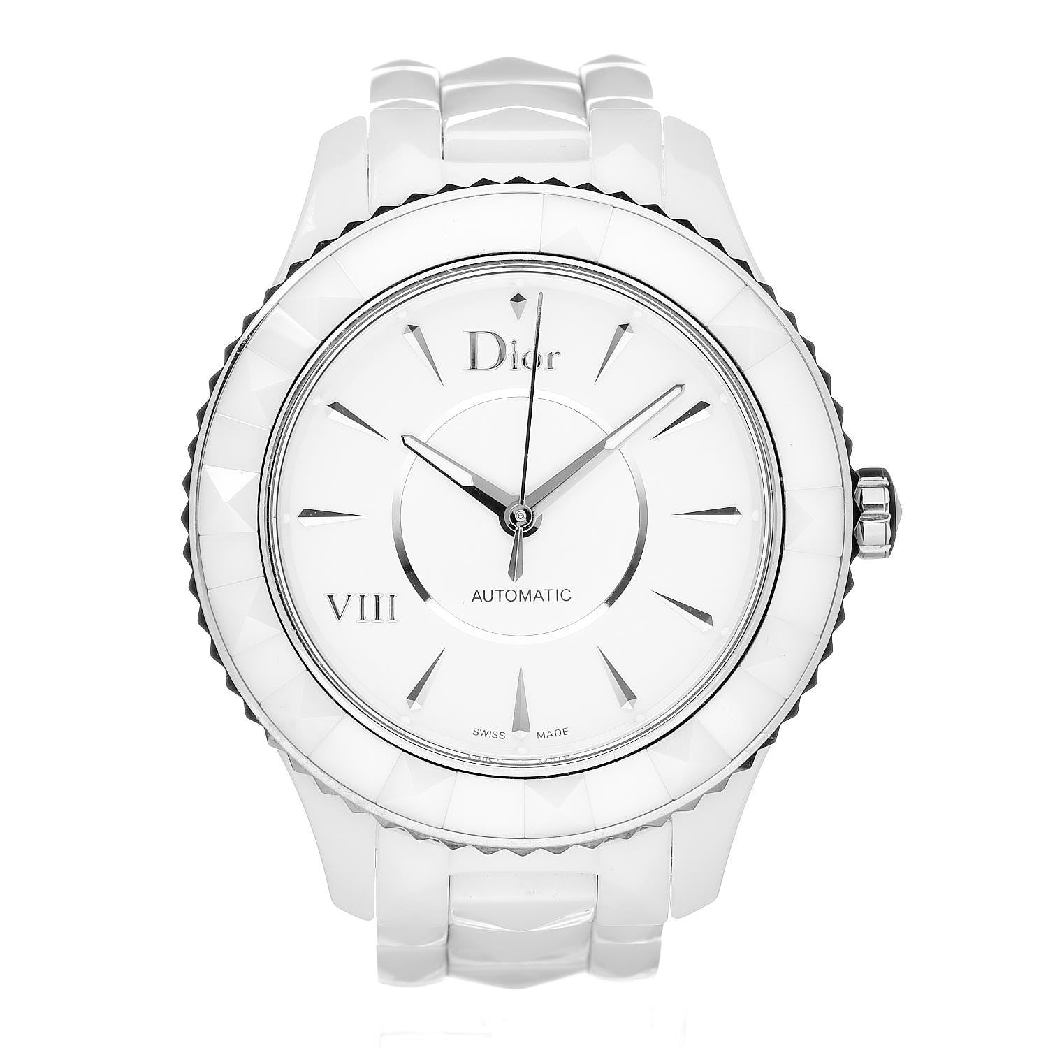 Christian Dior Stainless Steel Ceramic 38mm Dior VIII Automatic Watch White 1 of 6