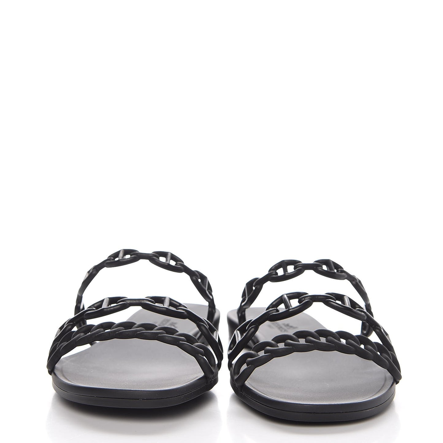 Rubber Chaine d'Ancre Rivage Sandals 36 Black