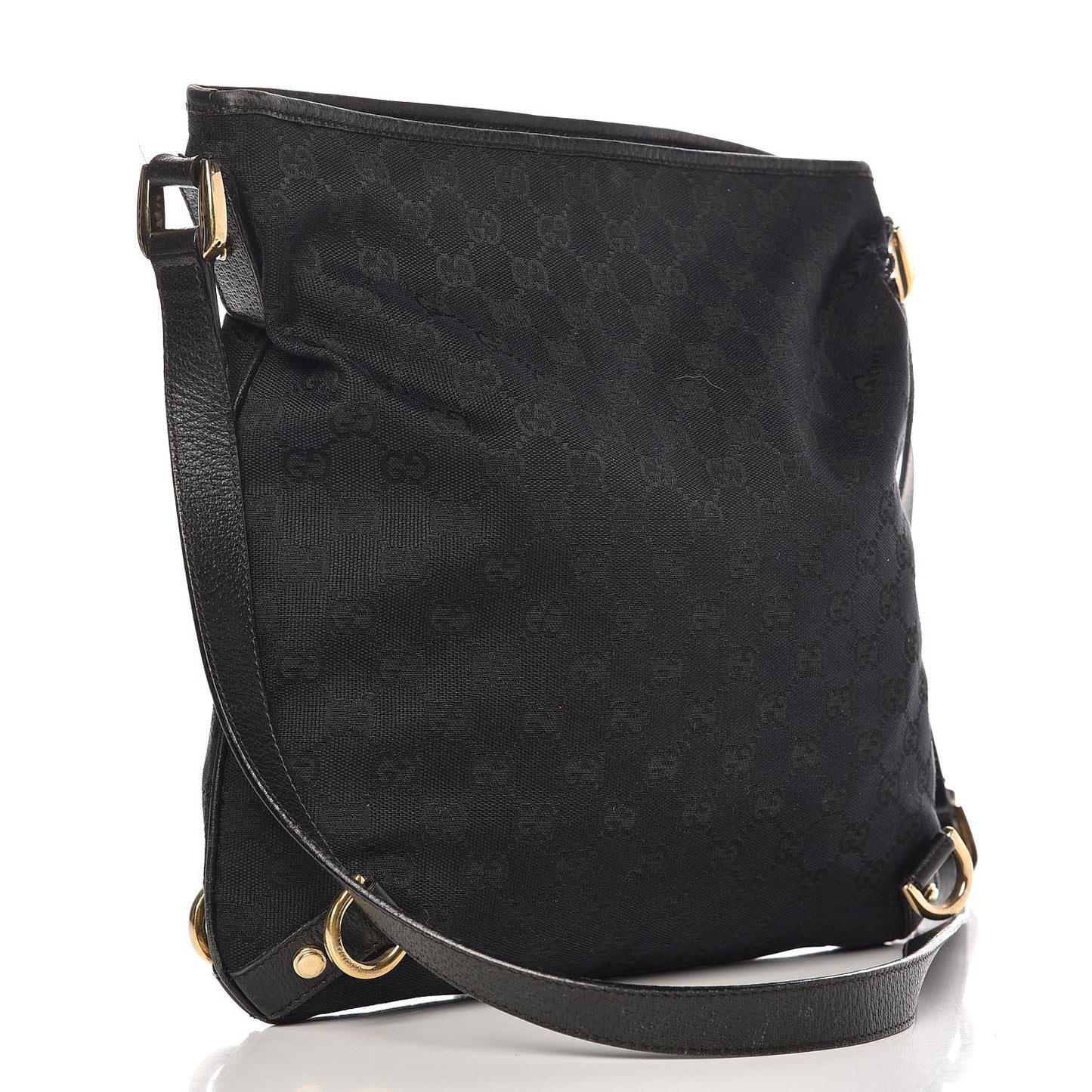 Nylon Monogram Abbey Messenger Bag Dark Brown