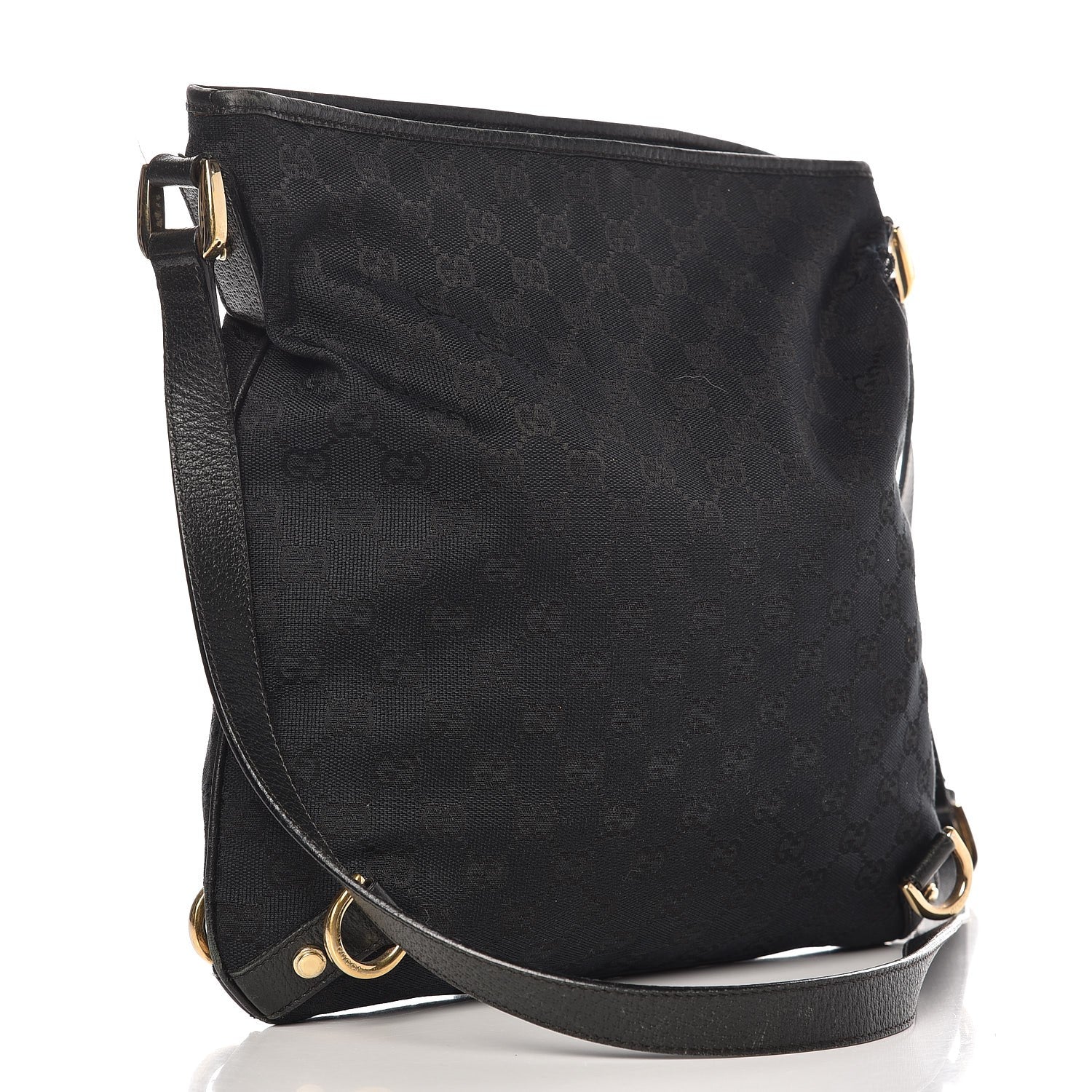 Gucci Nylon Monogram Abbey Messenger Bag Dark Brown 2 of 10