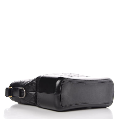 Chanel Aged Calfskin Quilted Medium Gabrielle Hobo Black 4 of 10