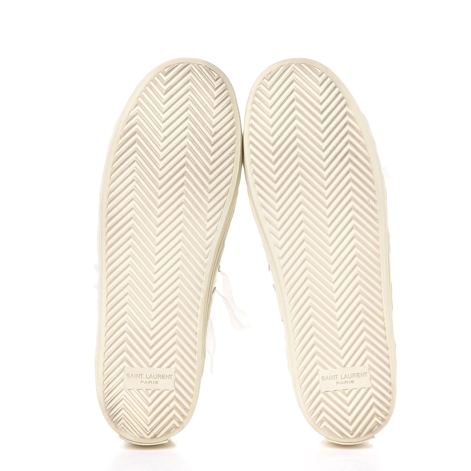 Saint Laurent Calfskin Star Court Sneakers 39.5 White Argent 5 of 8