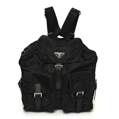 Prada Re-Nylon Saffiano Medium Backpack Black 1 of 11