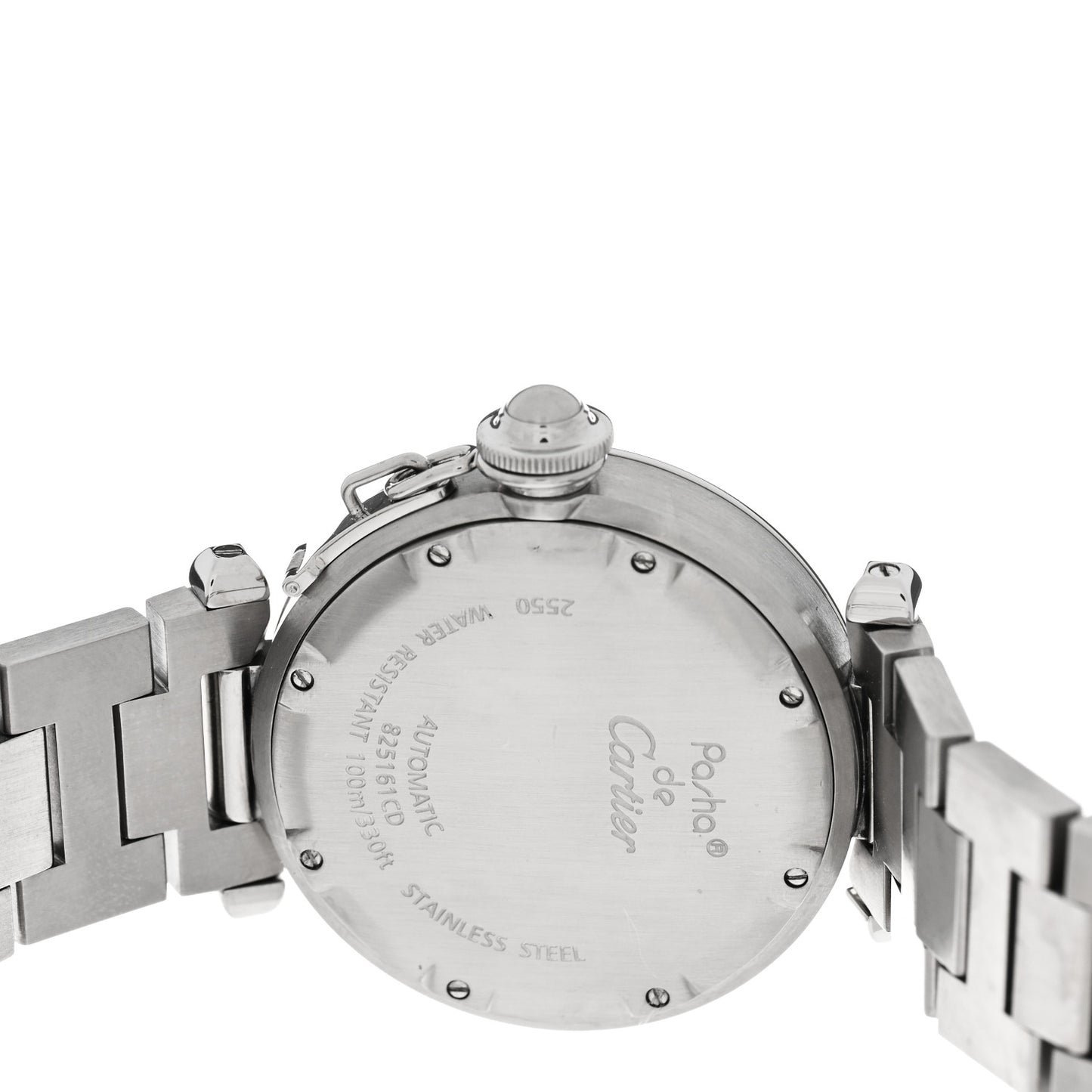 Stainless Steel 35mm Pasha GMT Automatic Watch Black