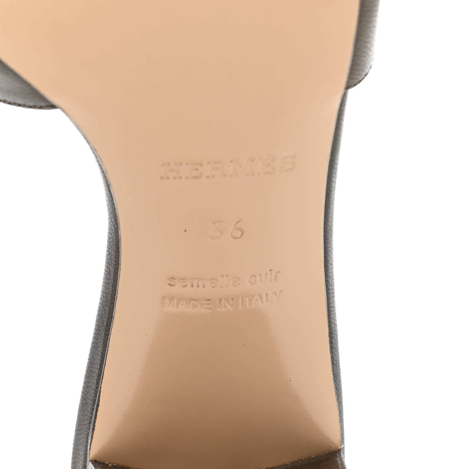 Hermes Calfskin Oasis Sandals 36 Tabac 6 of 10