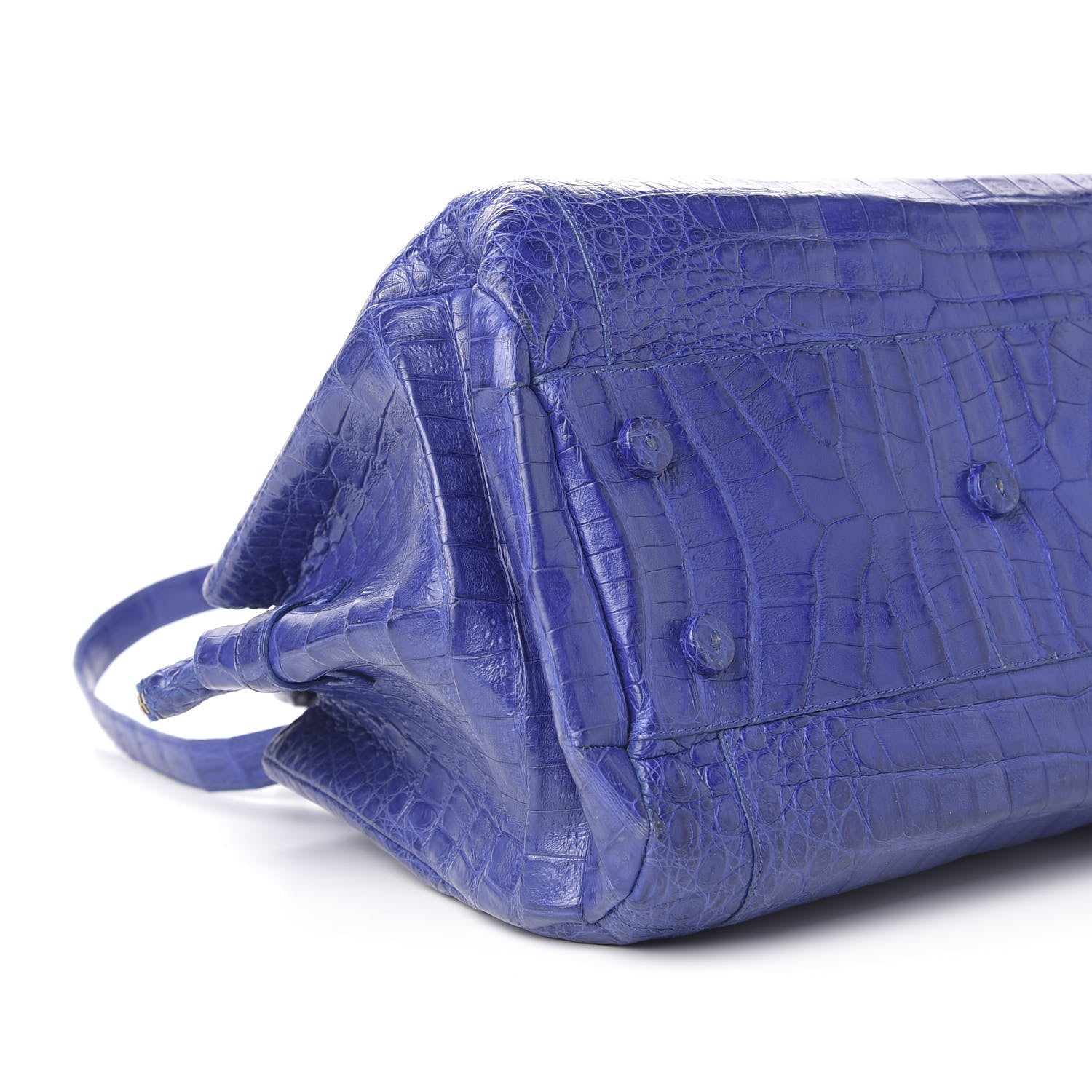 Nancy Gonzalez Crocodile Cristina Satchel Electric Blue 9 of 13