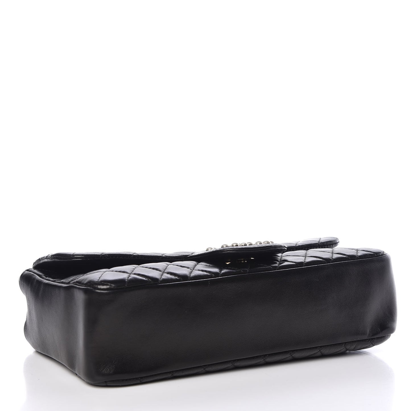 Lambskin Medium Westminster Pearl Flap Black