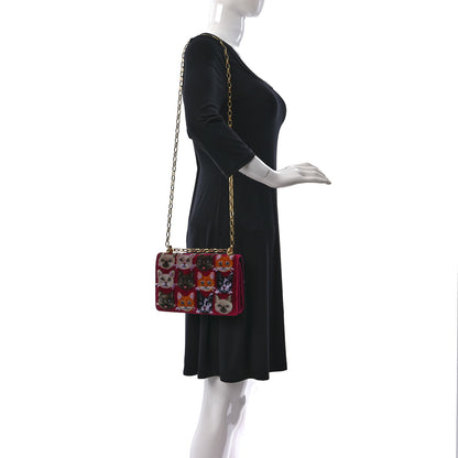 Dolce & Gabbana Velvet Cats Shoulder Bag Multicolor 2 of 10