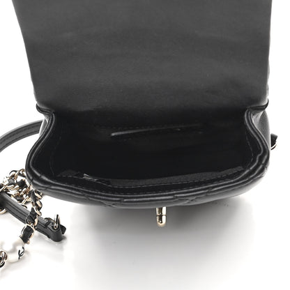 Chanel Lambskin Quilted My Precious Phone Case Flap Bag Black 5 of 13