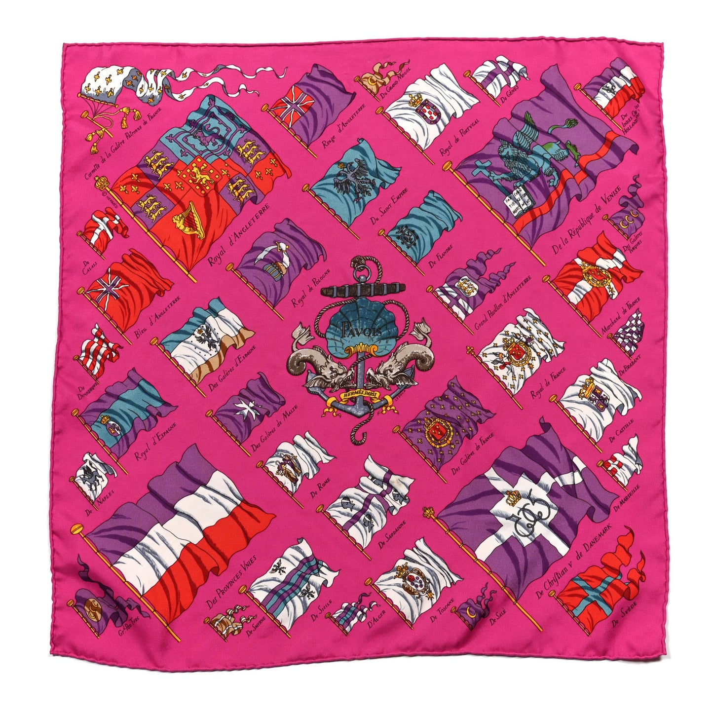 Silk Pavois Pocket Square Scarf