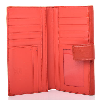 MCM Saffiano Embossed Wallet Poppy Red 6 of 9