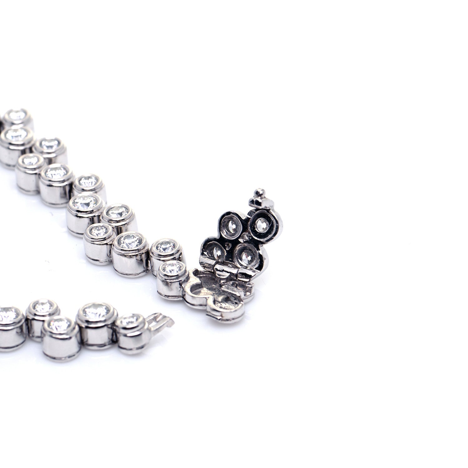 Tiffany Platinum Diamond Bubble Bracelet 7 of 9