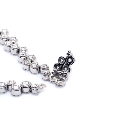 Tiffany Platinum Diamond Bubble Bracelet 7 of 9