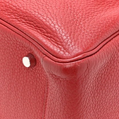 Hermes Taurillon Clemence Lindy 30 Rouge Garance 14 of 17