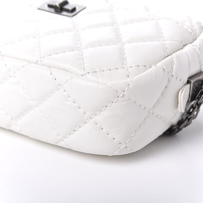Chanel Aged Calfskin Quilted Mini Reissue Camera Case White 7 of 10
