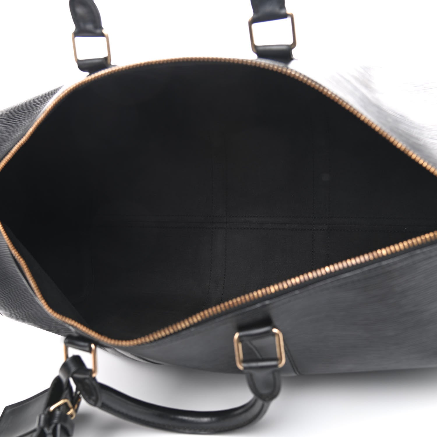 Louis Vuitton Epi Keepall 50 Black 4 of 9