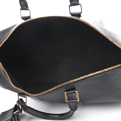 Louis Vuitton Epi Keepall 50 Black 4 of 9