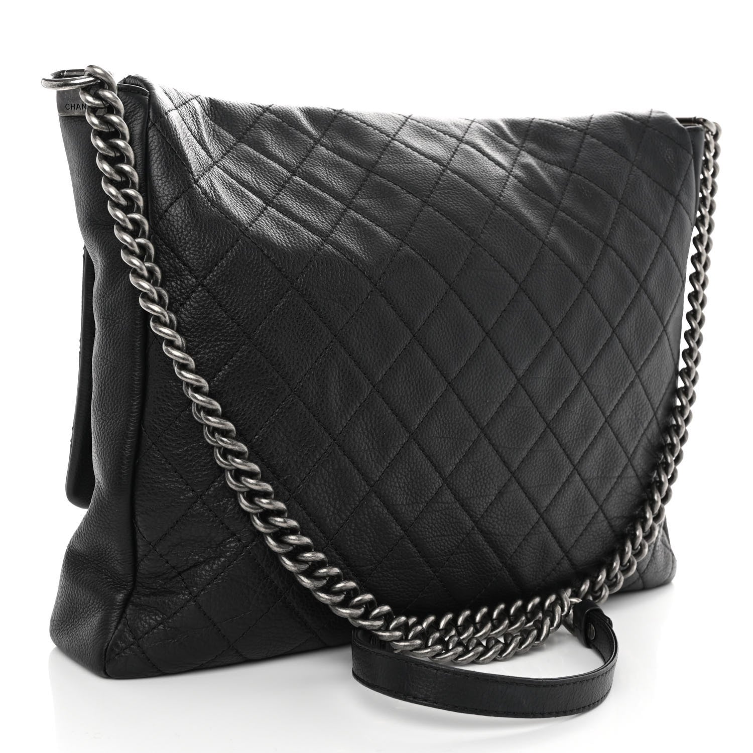 Chanel Calfskin Quilted Couture Messenger Black 3 of 10