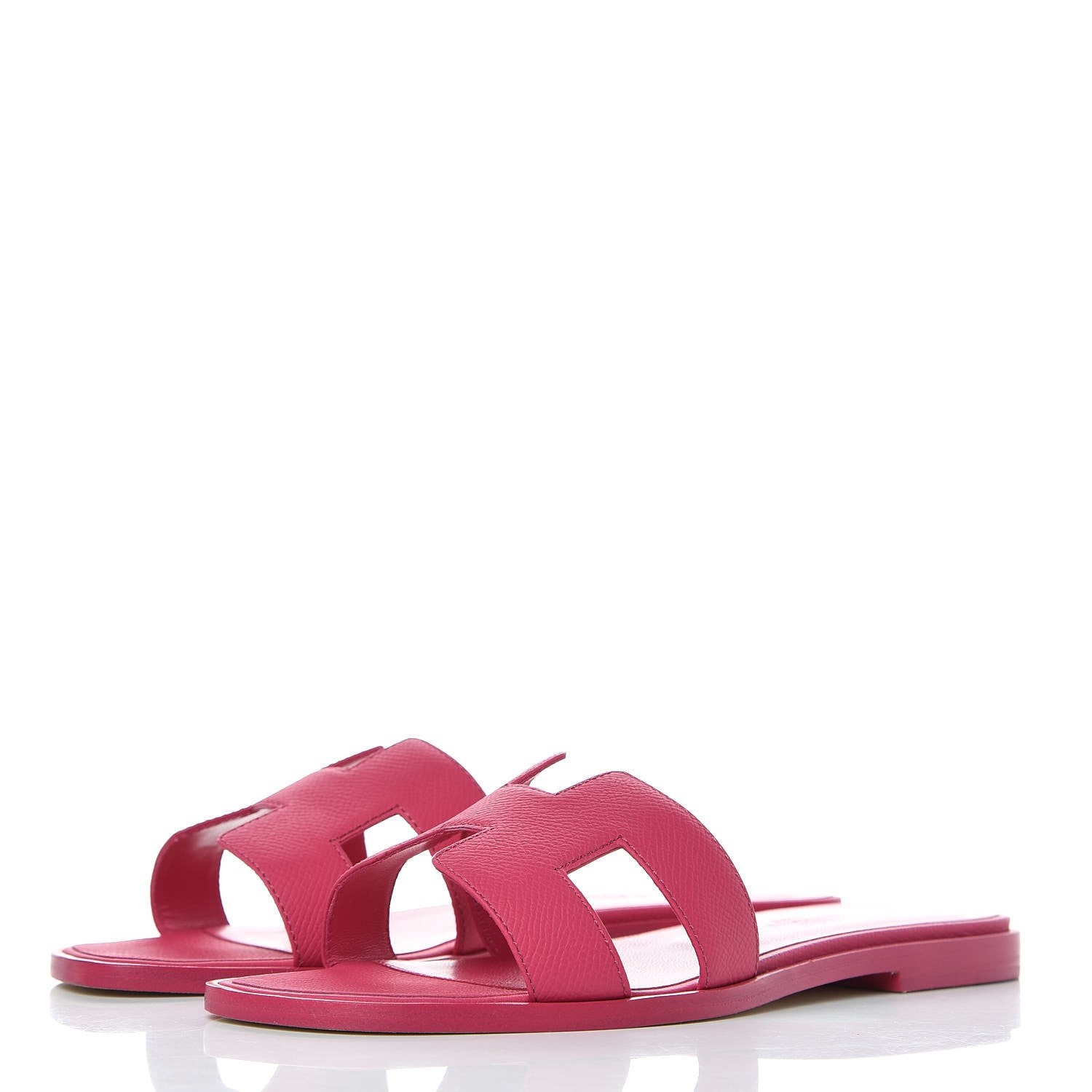 Hermes Epsom Oran Sandals 37 Rouge Azalee 3 of 8