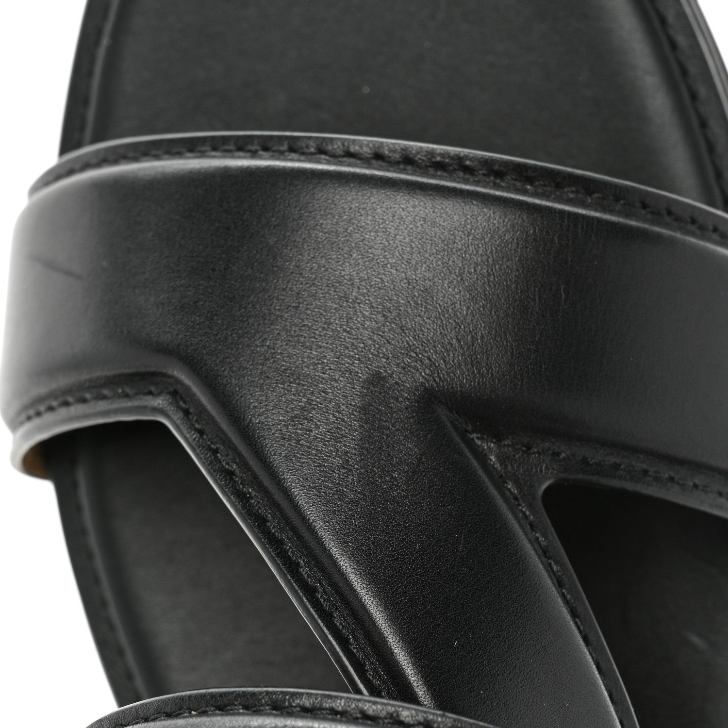 Bottega Veneta Calfskin The Band Flat Sandals 37.5 Black 11 of 12