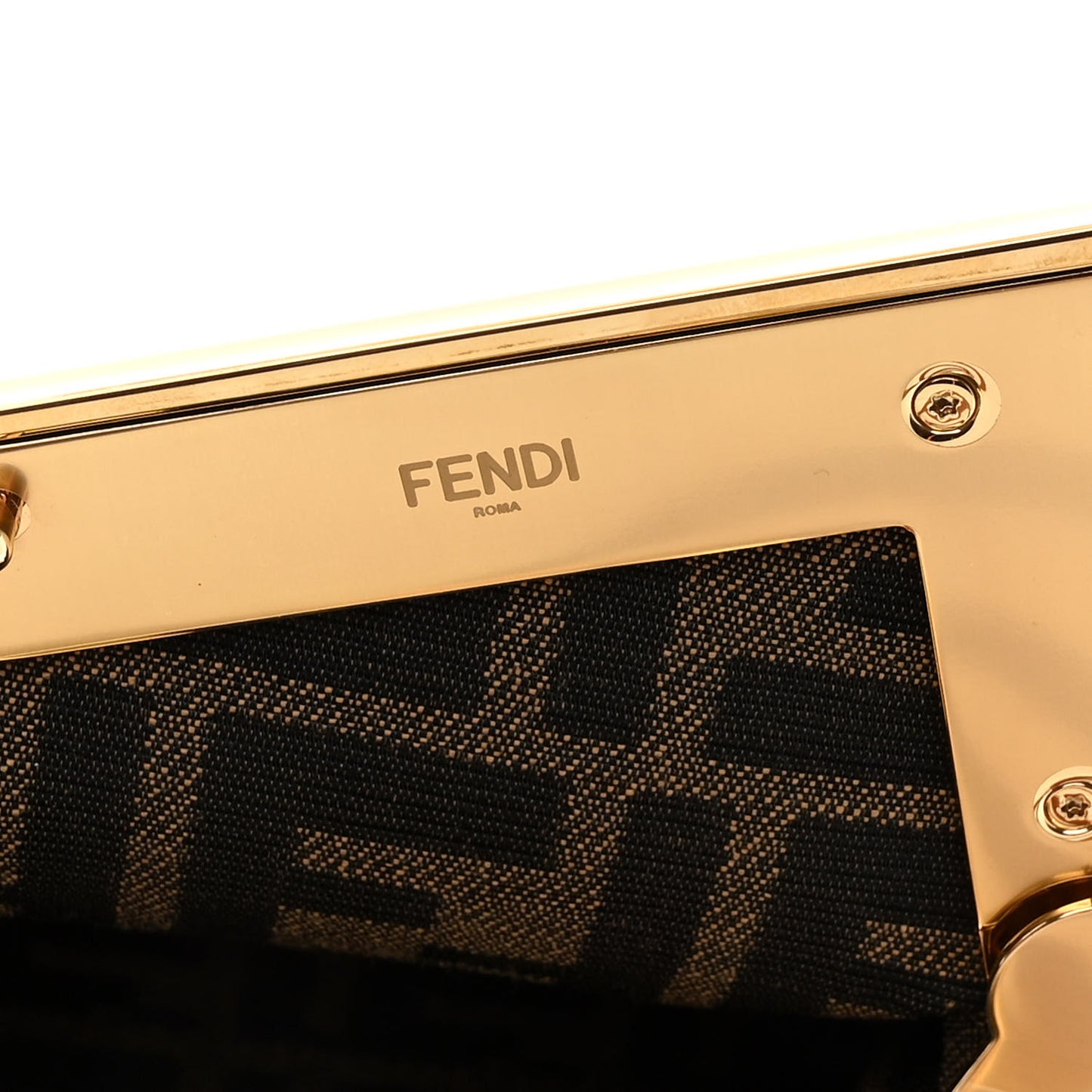 Shiny Nappa Small Fendi First Caramello