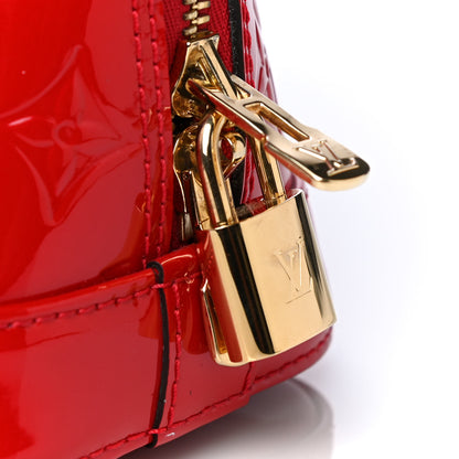 Louis Vuitton Vernis Alma BB Cherry 9 of 13