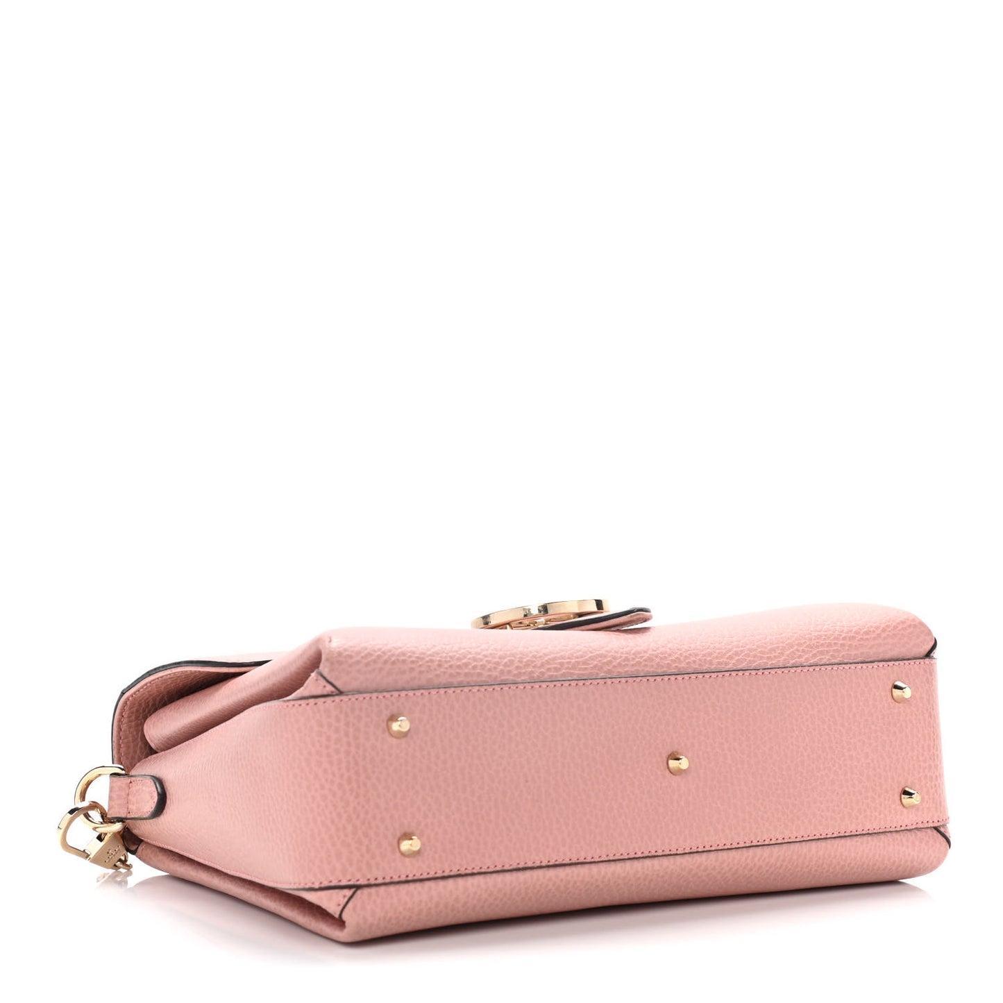 Dollar Calfskin Interlocking G Top Handle Shoulder Bag Soft Pink