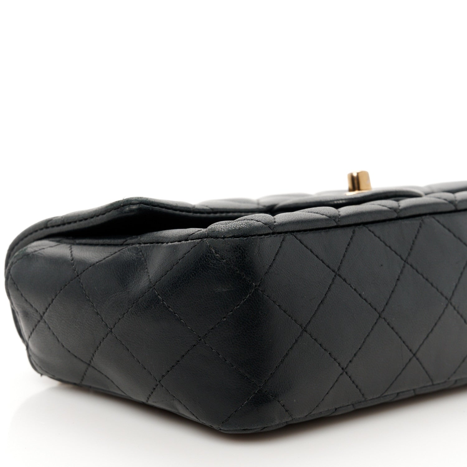 Chanel Lambskin Quilted Mini Rectangular Flap Black 10 of 11