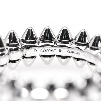 Cartier 18K White Gold SM Clash De Cartier Ring 51 5.75 4 of 6