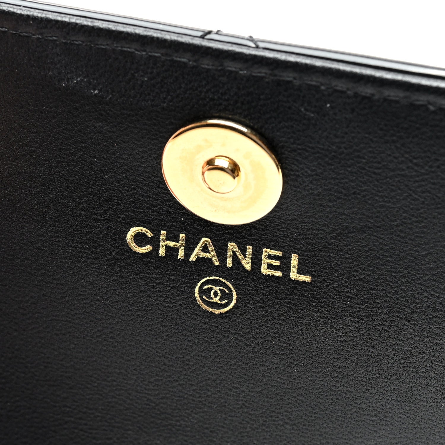 Chanel Patent Quilted Frame Clutch Flap With Chain Black 6 of 10