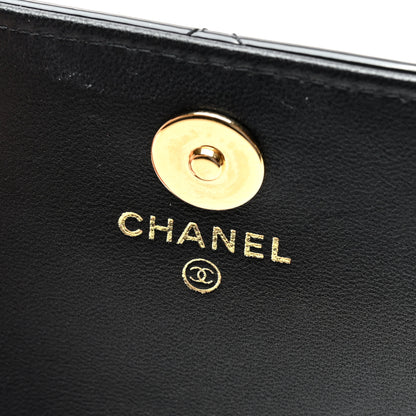 Chanel Patent Quilted Frame Clutch Flap With Chain Black 6 of 10