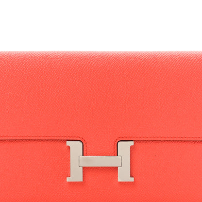 Hermes Epsom Constance Long Wallet Capucine 7 of 9