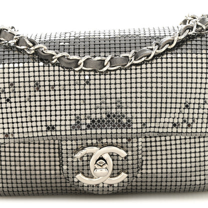 Chanel Faded Metallic Mesh Extra Mini Flap Silver 8 of 10