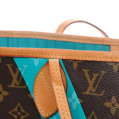 Louis Vuitton Monogram V Neverfull MM Turquoise 10 of 11