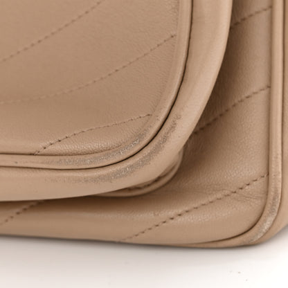 Saint Laurent Lambskin Matelasse Monogram Medium Niki Chain Satchel Dark Beige 12 of 12