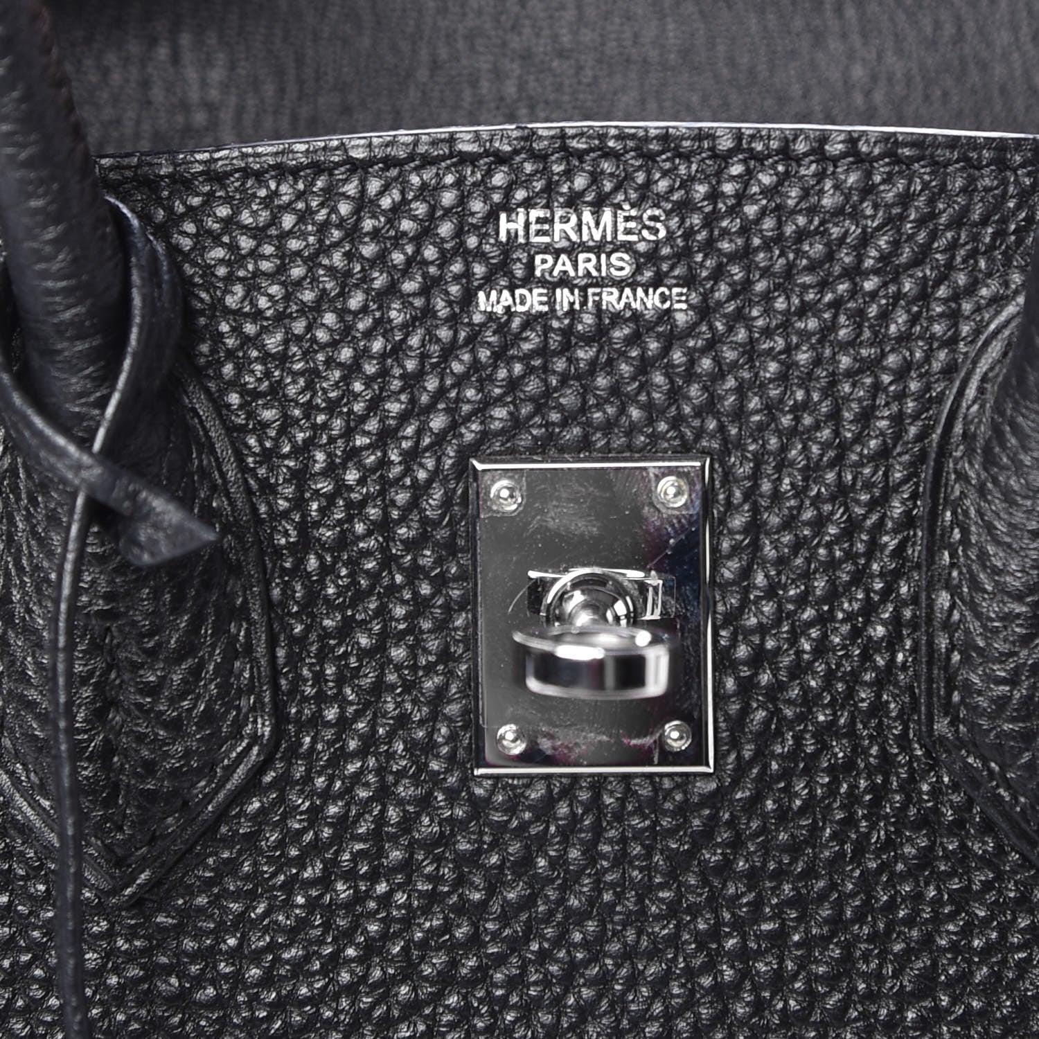 Hermes Togo Birkin 25 Black 6 of 8