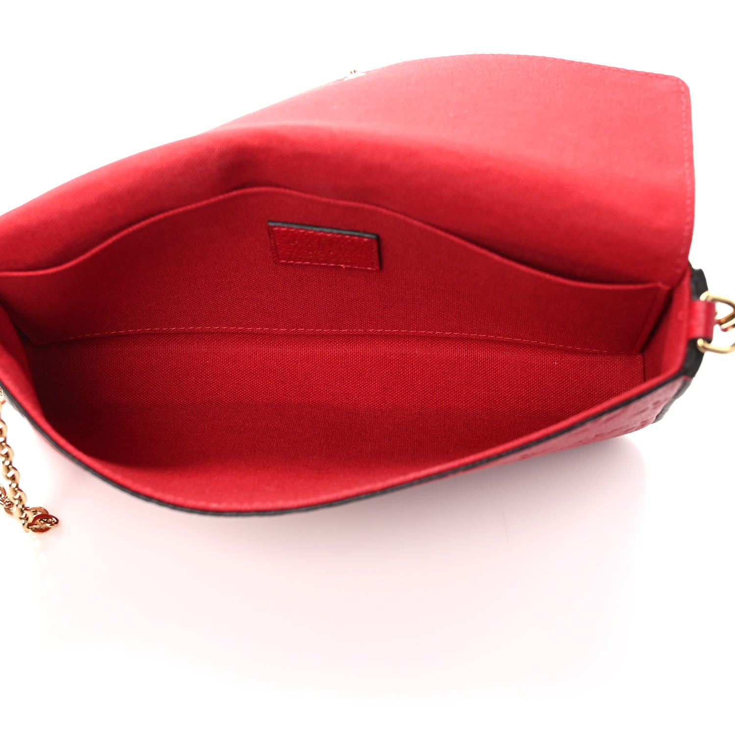 Louis Vuitton Empreinte Pochette Felicie Chain Wallet Scarlet 6 of 10