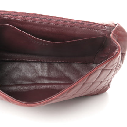 Chanel Lambskin Quilted Jumbo Single Flap Dark Red 5 of 12