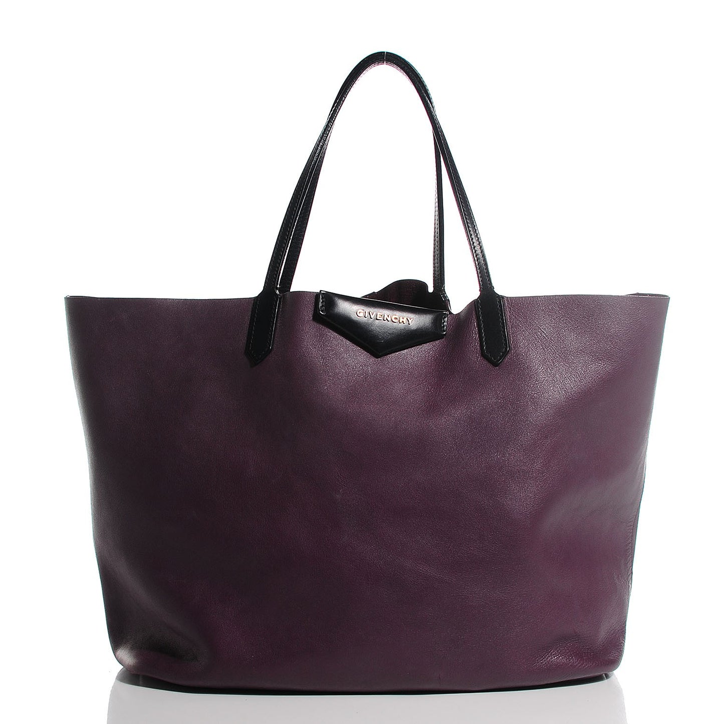 Calfskin Large Antigona Tote Aubergine
