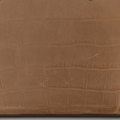 Celine Crocodile Embossed Nubuck Phantom Luggage Beige 12 of 12