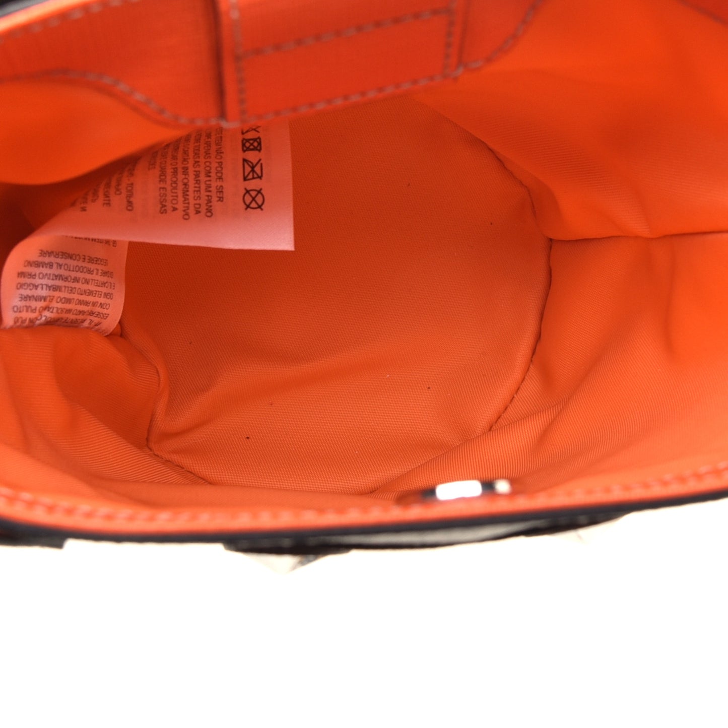GG Supreme Monogram Childrens Hedgehog Bucket Bag Orange