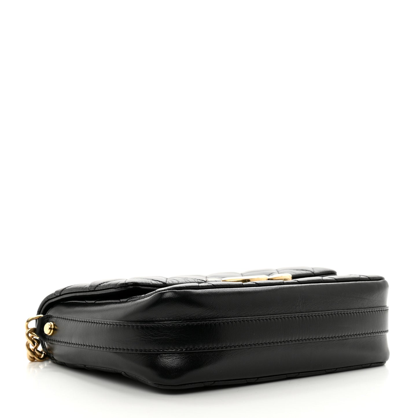 Lambskin Quilted Mini Maxi CC Flap Black