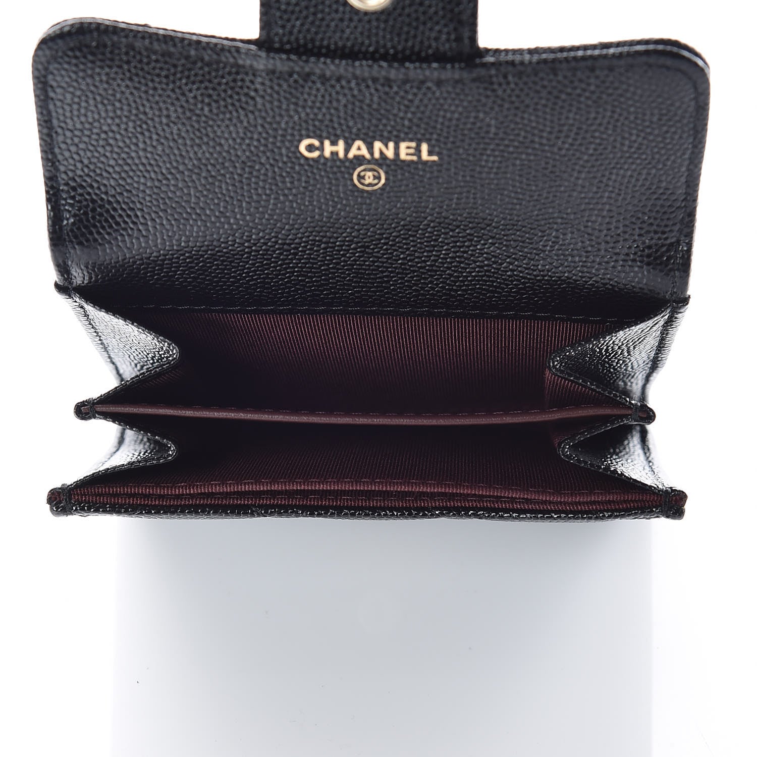 Chanel Caviar Quilted Flap Card Holder Wallet Black 5 of 9